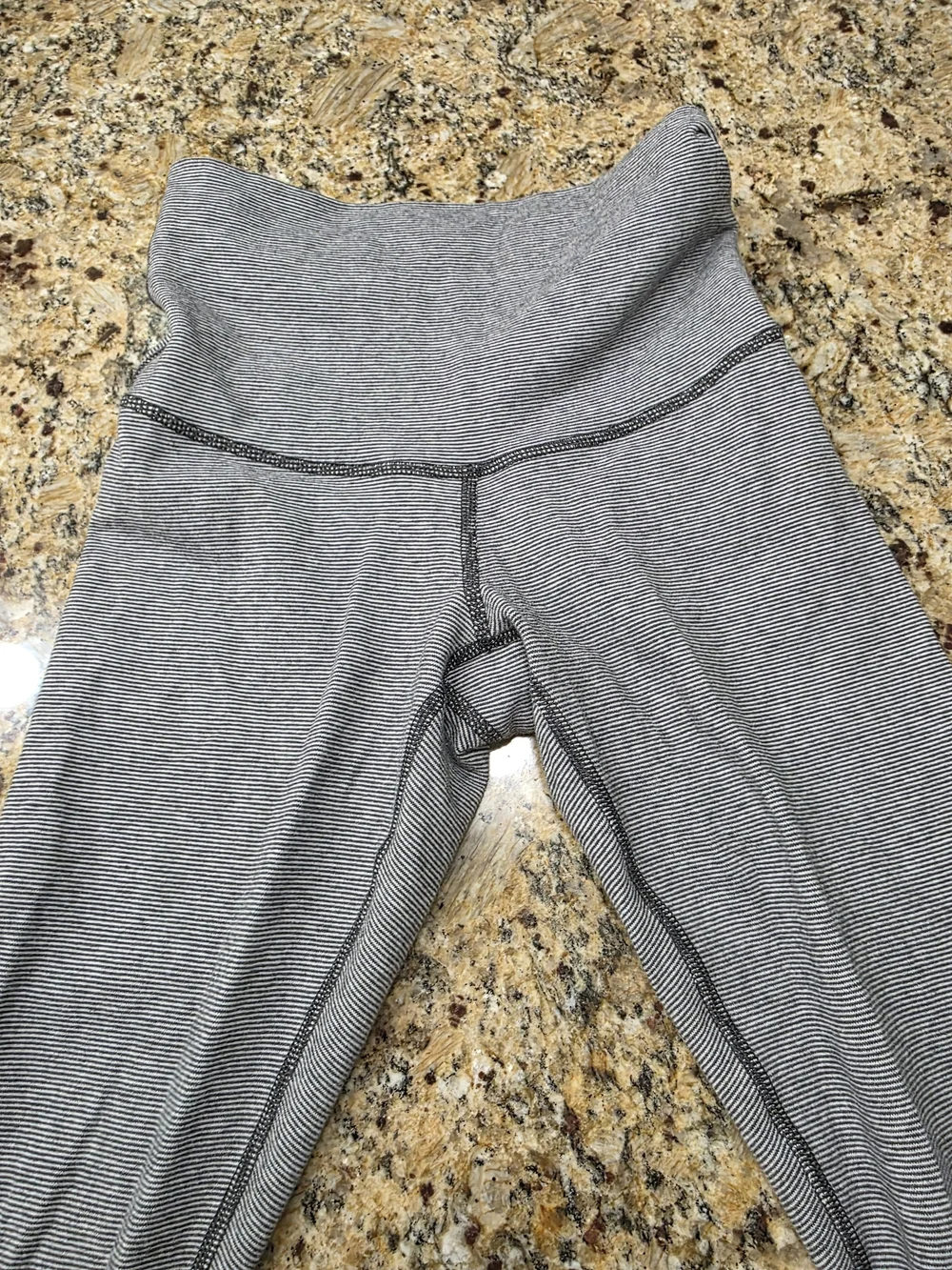 lululemon athletica Gray Microstripe High-Rise Leggings